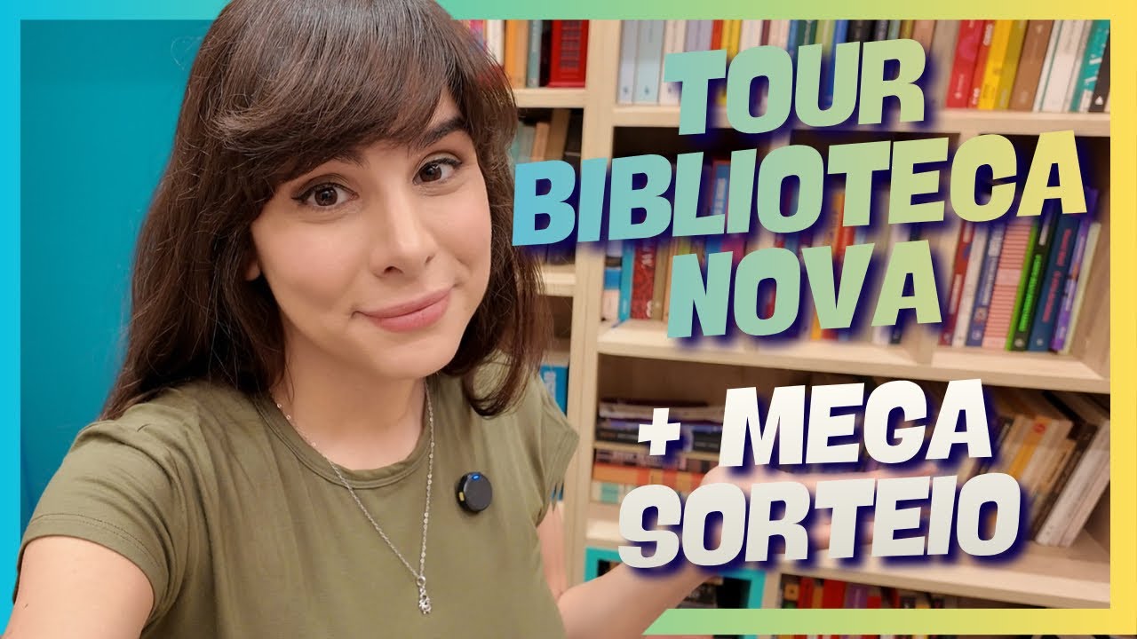 TOUR NA BIBLIOTECA NOVA + MEGA SORTEIO!