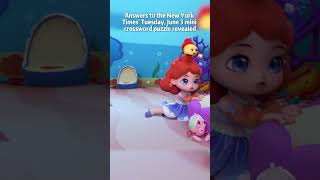 Answers to the New York Times' Tuesday, June 3 mini crossword puzzle revealed Disney S And The Detectives Daily Themed Crossword