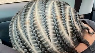 Ade Jollof African Hair Braiding Salon is live learn how to do men conrow braids
