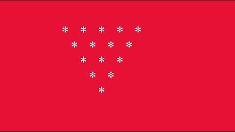 Inverted equilateral triangle star pattern