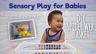 Sensory Activity Idea / Spider Web Basket / Mommy Carm