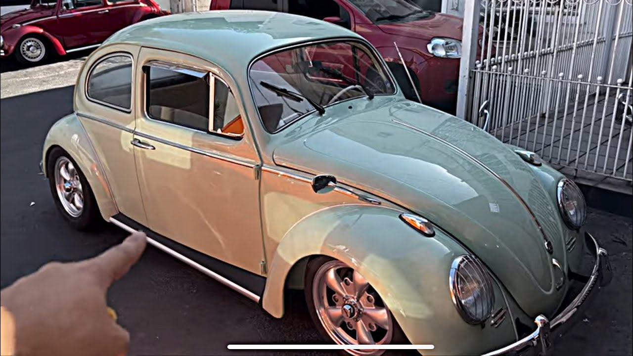 INSTALEI OS ACESSÓRIOS NOVOS NO FUSCA 1962, FICOU ANIMAL