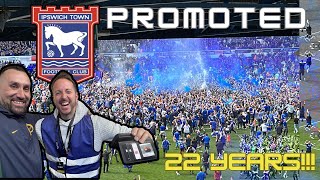 WILD SCENES AS IPSWICH TOWN SECURE PROMOTION BACK TO THE PREMIER LEAGUE!! Ultras AND pyros 🧨