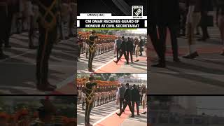 J&K CM Omar Abdullah receives guard of honour during Darbar Move session at Civil Secretariat