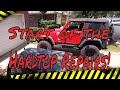 Fixing my free jeep hardtop with fiberglass!