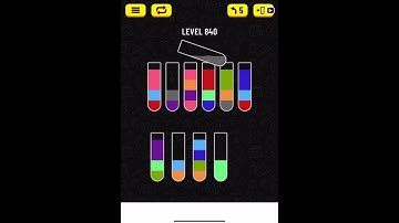 water sort puzzle level 840