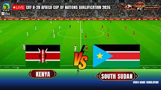 🔴 LIVE: Kenya vs South Sudan | CAF U20 Africa Cup of Nations Qualifiers 2026 | Realistic Simulation