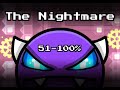 Geometry Dash - "The Nightmare" by Jax | 51-100% Run | Completed