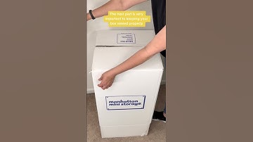 How to properly tape a box 📦 #storagetip #movingtip #shorts