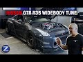 Bagged Wide body R35 GTR Dyno tuning