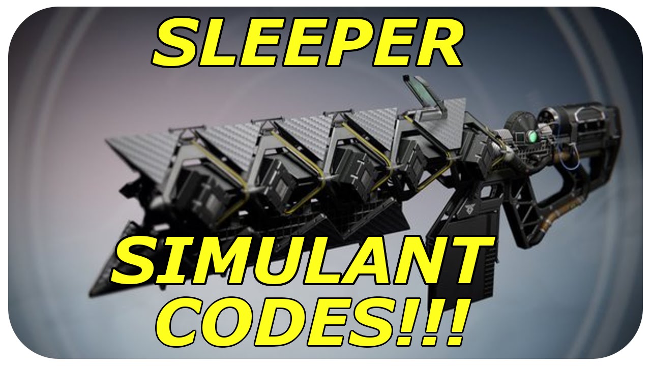 Destiny New Sleeper Simulant Codes Guide YouTube