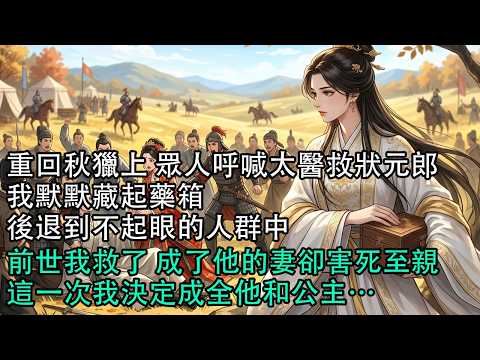 【一口氣看完】重回秋獵上 眾人呼喊太醫救狀元郎，我默默藏起藥箱，後退到不起眼的人群中，前世我救了 成了他的妻卻害死至親，這一次我決定成全他和公主…#古言 #有聲小說 #情感故事