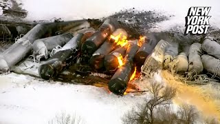 Fiery train derailment in Minnesota prompts evacuations | New York Post