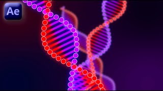 DNA Animation In Adobe After Effects - After Effects Tutorial - No Plugins.