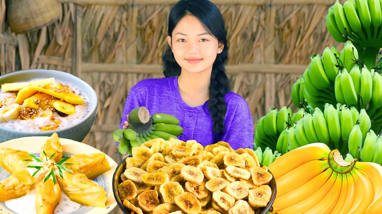 Harvesting Sweet Bananas, Cook Snacks, Sell Market Village Traditions! | Lam Anh New Life