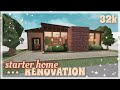 Renovating the bloxburg starter home  midcentury modern version 32k speedbuild 