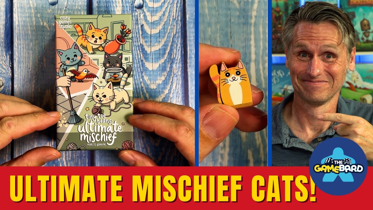 Распаковка настольной игры Tiny Toe Beans: Ultimate Mischief — выходит на Kickstarter