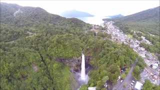 20140720 超危険な華厳の滝 １／２ 空撮　航空写真　DJI　F550　マルチコプター　FPV