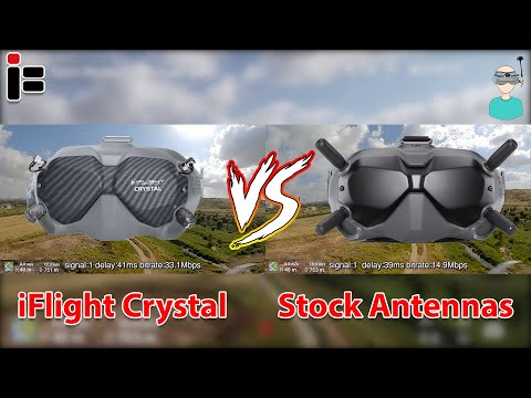 IFlight Crystal Vs DJI Stock Goggles Antennas SBS Comparison