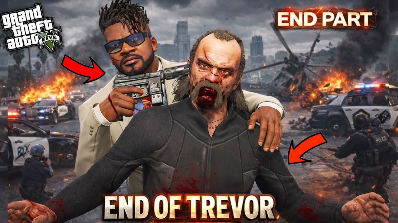 GTA 5: Franklin End Trevor😵‍💫 To Save His Family😰Shinchan Hospitalized serious condition😭😰Pss Gamer