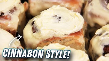 How to Make Cinnamon Buns | Cinnabon Style with Cream Cheese Frosting!