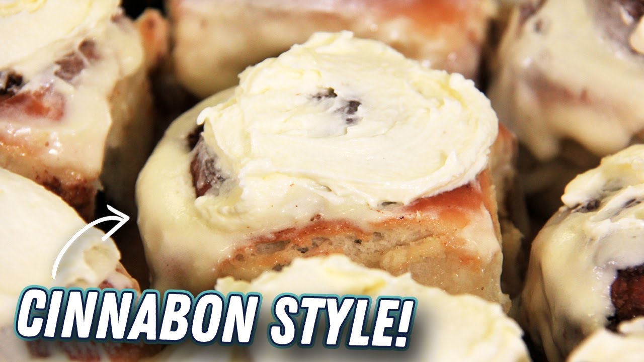 How to Make Cinnamon Buns | Cinnabon Style with Cream Cheese Frosting!