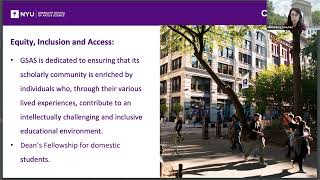 NYU GSAS Virtual Open House