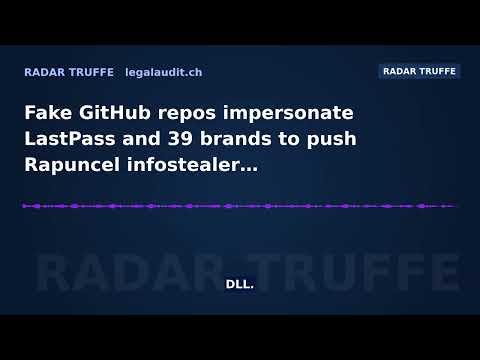 Fake GitHub repos impersonate LastPass and 39 brands to push Rapuncel infostealer