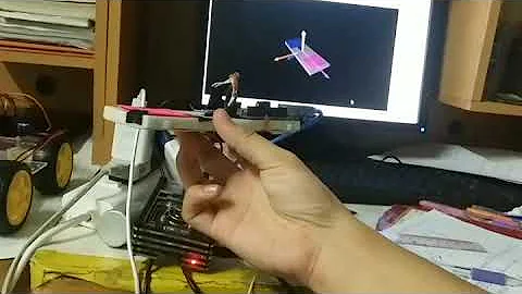 IMU 9 Axis MPU9250 sensor animetion on passing data to vpython librery on raspberry pi 4