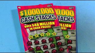 SOOD  1777: TWO $5 $1M CASH STACKS FL Lottery Scratch Tickets