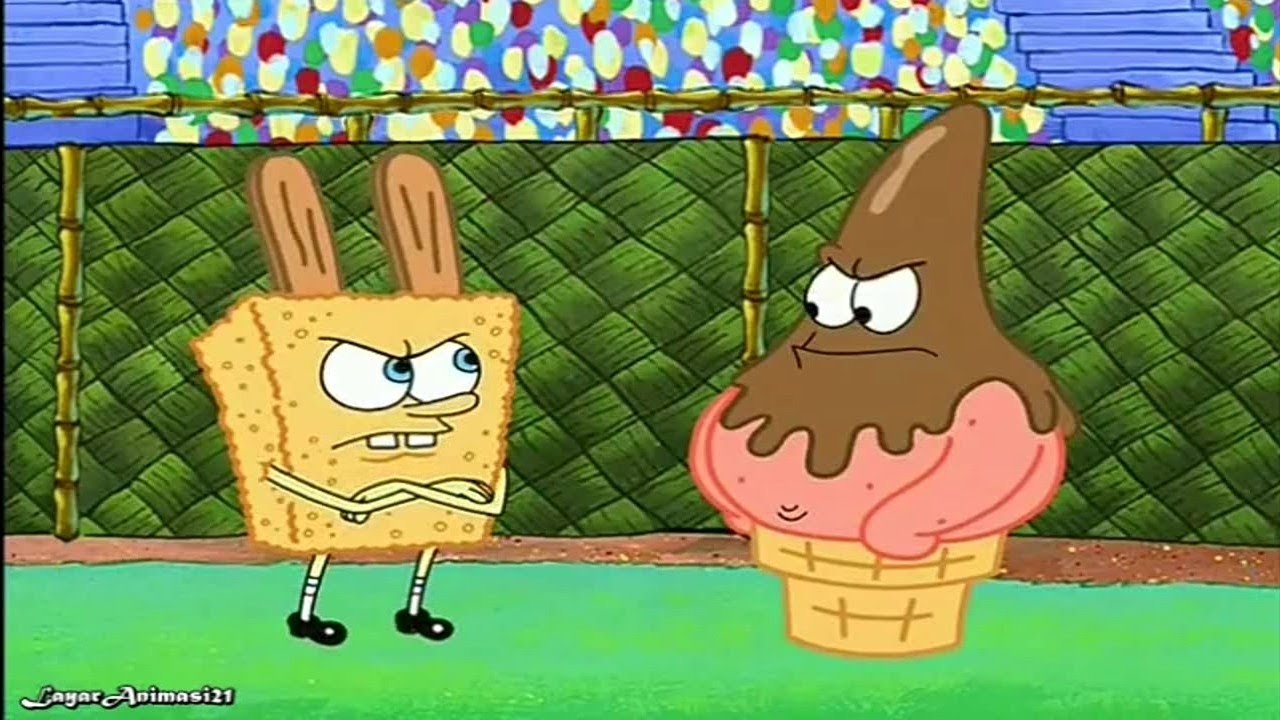 Мороженщик боб. Губка Боб и Патрик мороженое. Спанч Боб и Патрик едят мороженое. Мороженое Спанч Боб. Патрик Стар с мороженым.