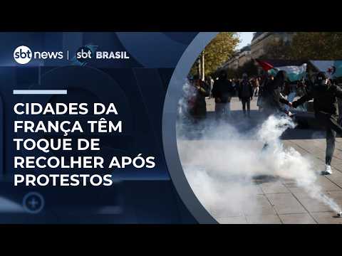 At least 4 French cities impose curfews following protests | #SBTBrasil