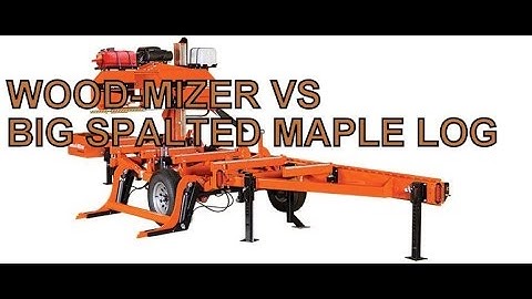 WOOD-MIZER LT35 VS BIG SPALTED MAPLE LOG