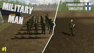 Conscripted into the Army - A lot of running | Finnish Army Simulator