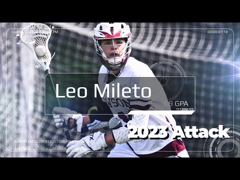 Leo Mileto, 2023 Attack, FCA Lacrosse, Towson High School
