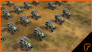 Zero Hour | Price Match  111 Rocket Buggies vs 50 Overlord Tanks | Command and Conquer Generals