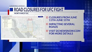 UFC Freedom 250 fight road closures in DC