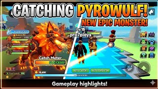 Catching pyrowulf in catch a monster Roblox #roblox#gaming#entertainment 