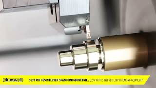 S274 mit gesinterter Spanformgeometrie/S274 with sintered chip breaking geometry