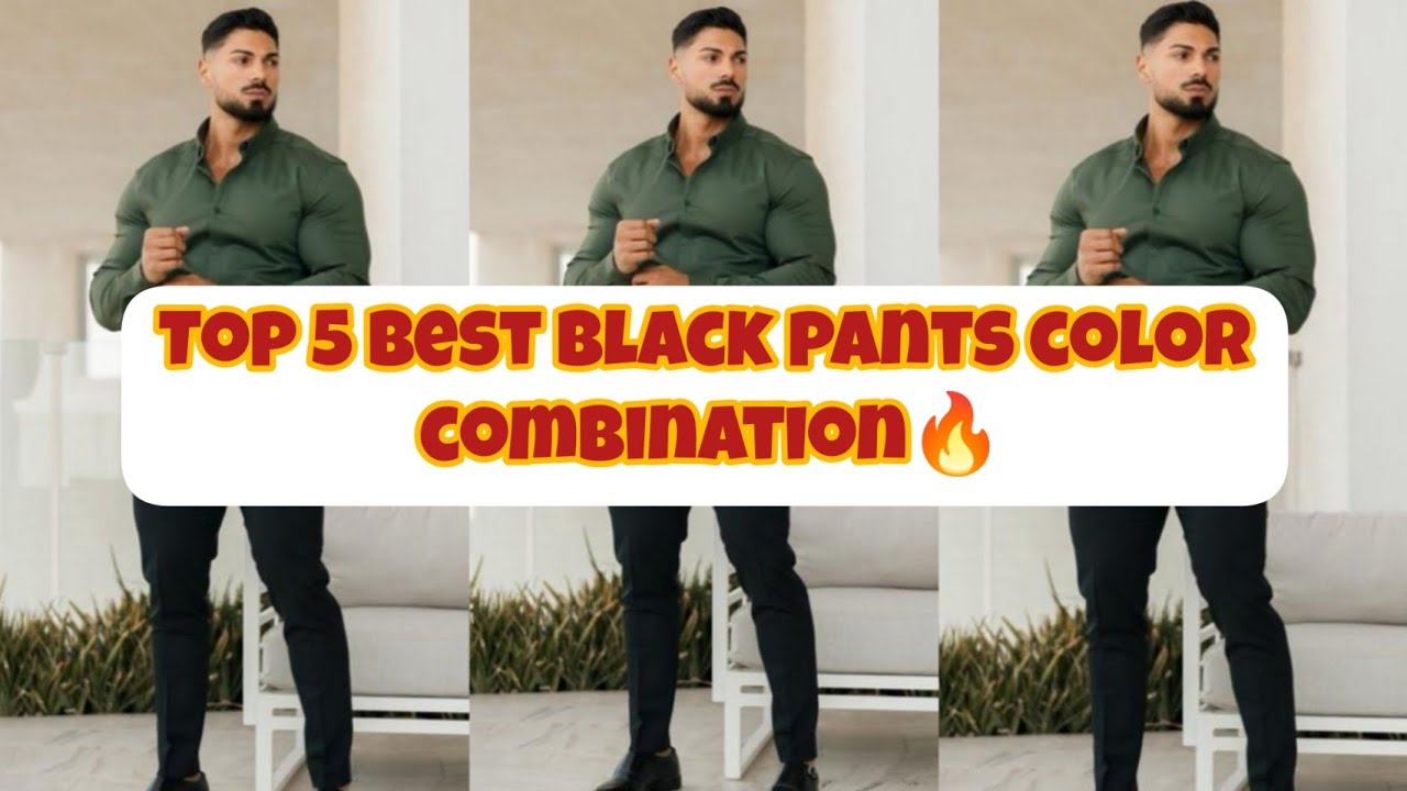 Top 8 Black Pant Matching Shirts Men's (2024) Best Black Pant Shirt