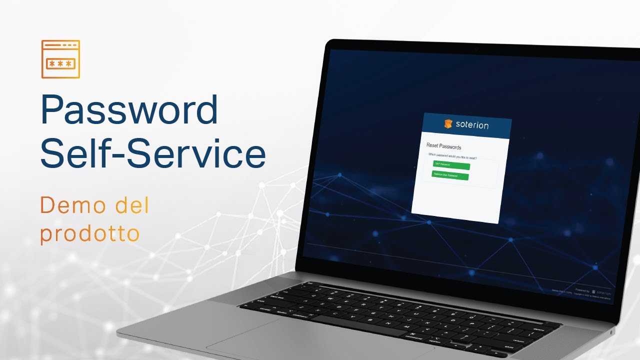 Password Self Service | Demo del prodotto