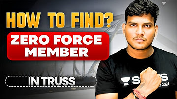 Zero Force Member in Truss | Structural Analysis | Civil Engineering | Deependra Sir