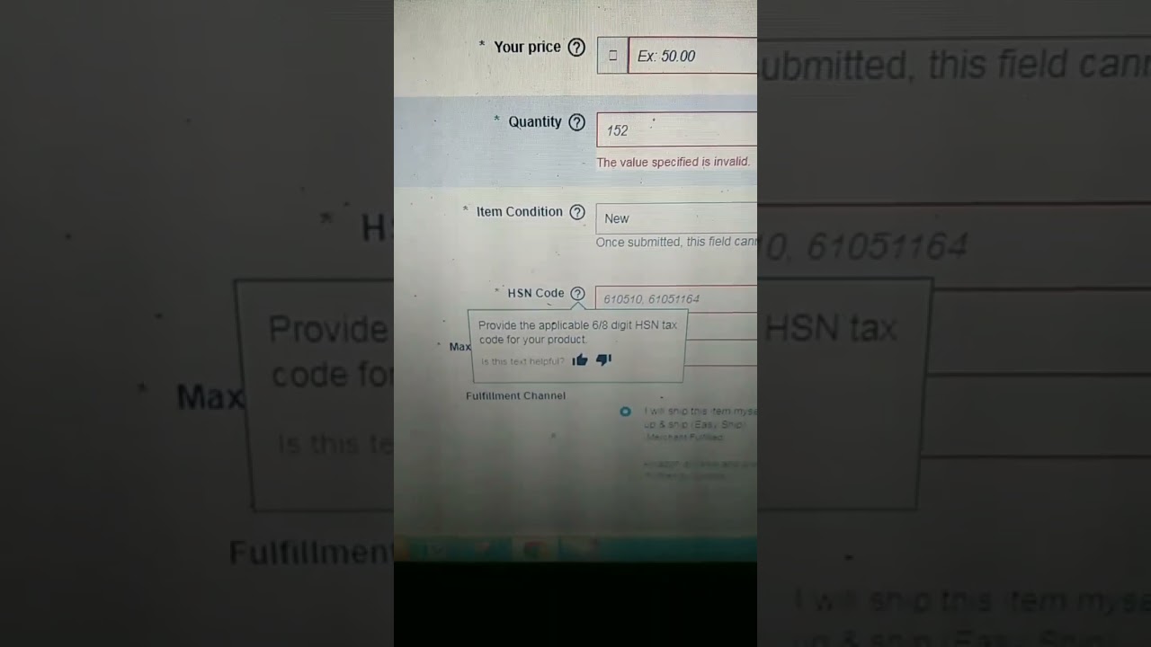 hsn code for amazon seller 