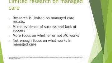 Managed Care Organizations Video