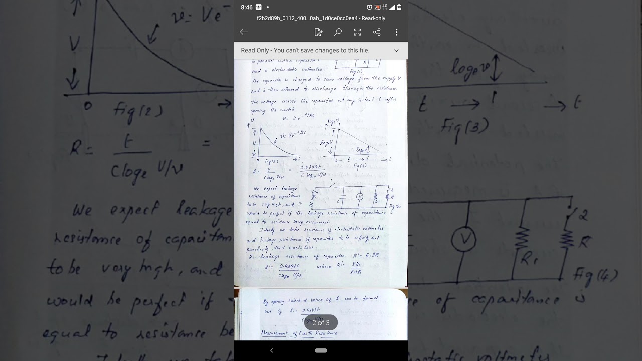 Measurement of High Resistance and Earth Resistance