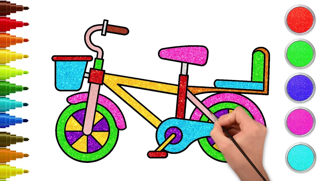 How To Draw Bicycle 🚲 | Cycle Kaise Banaye | Easy Drawing For Kids | Chiki Art Hindi