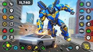 Robot Car Transform City Battle || High Power Robot Fight screenshot 2