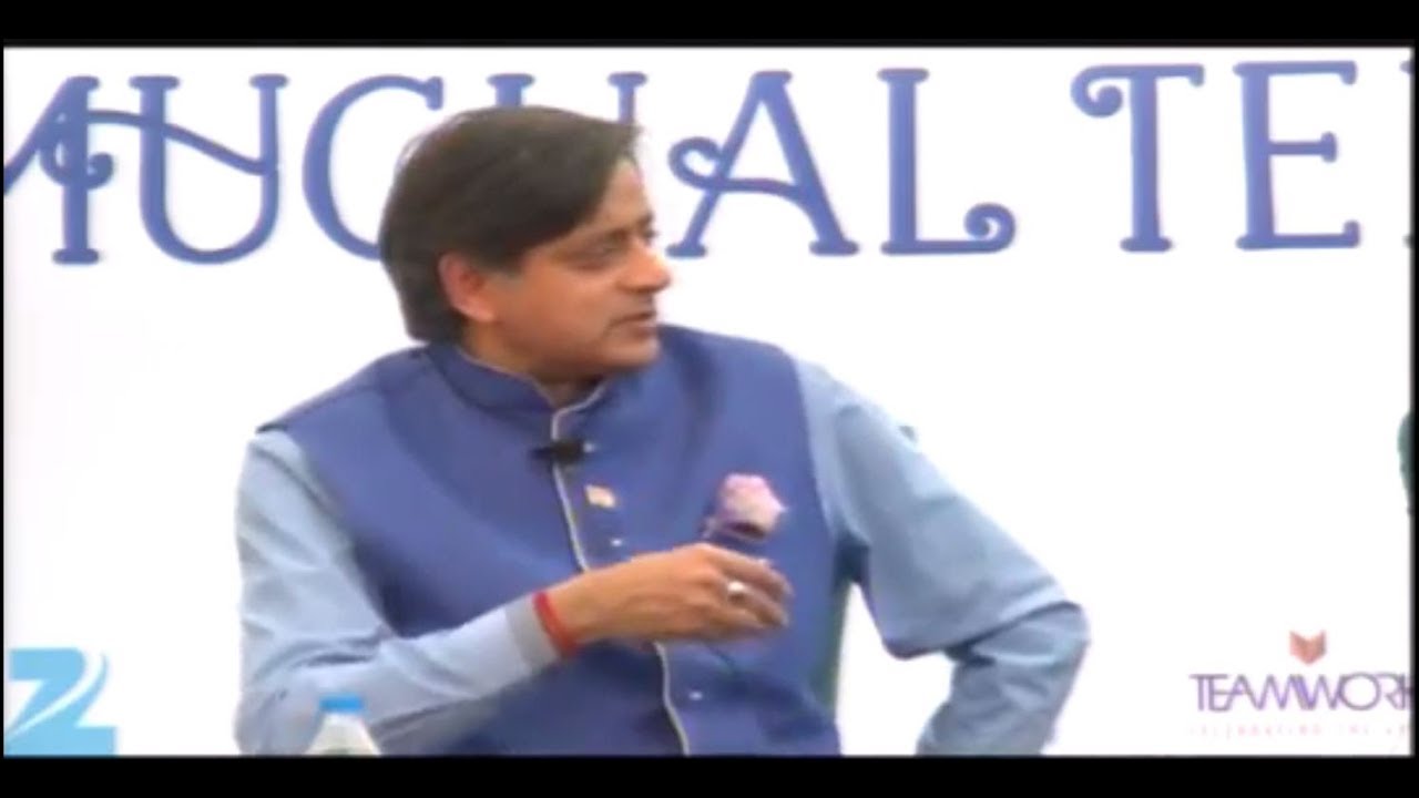 Dr. Tharoor #JLF 2016 Literature vs Cinema Influence in Shaping Beauty Ideals speech of bangabandhu