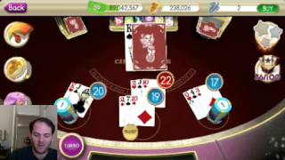 Me playing MyVegas Blackjack on 2/21/15 screenshot 4