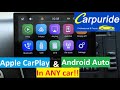 Amazing Carpuride - Apple CarPlay &amp; Android Auto &quot;Head Unit&quot; - Instantly Upgrade Any Car